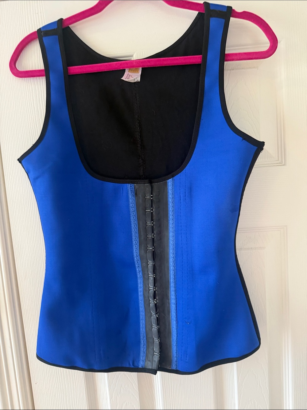 Ann Chery Royal Blue Waist Trainer Tank with Black Trim